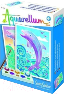 Набор для творчества SentoSphere Aquarellum Дельфины Мини / 6000