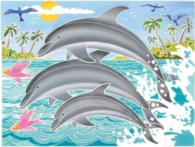 Набор для творчества SentoSphere Aquarellum Дельфины / 6220