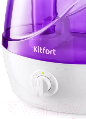 Ультразвуковой увлажнитель воздуха Kitfort KT-2834-1 (белый/фиолетовый)