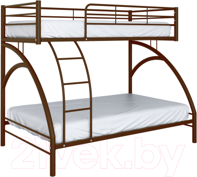 Двухъярусная кровать Формула мебели Виньола-2 / В2.4 (коричневый)