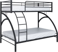 Двухъярусная кровать Формула мебели Виньола-2 / В2.5 (черный) - 