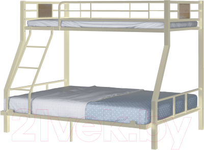 Двухъярусная кровать Формула мебели Гранада-1 140 / Г1.2.140 (бежевый)