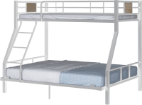 Двухъярусная кровать Формула мебели Гранада-1 140 / Г1.3.140 (серый) - 