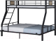 Двухъярусная кровать Формула мебели Гранада-1 140 / Г1.5.140 (черный) - 