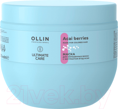 Маска для волос Ollin Professional Ultimate Care Для окрашенных волос с экстрактом ягод асаи (500мл)
