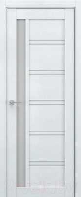 Дверь межкомнатная Deform V6 ДО 60x200 (скай вуд/стекло матовое)