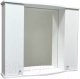 Шкаф с зеркалом для ванной Гамма 08м (белый) - 