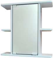 Шкаф с зеркалом для ванной Гамма 10м (белый, левый) - 
