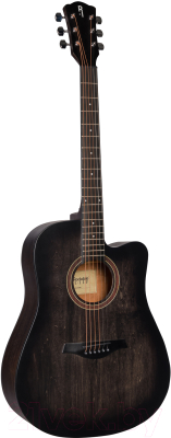 Акустическая гитара Rockdale Дредноут с вырезом Aurora D1 C BK / A112953 (полупрозрачный черный)