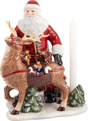 Статуэтка Villeroy & Boch Christmas Toys Memory. Санта с оленем / 14-8602-6549 -