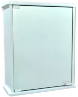 Шкаф с зеркалом для ванной Гамма 13м (белый, левый) - 