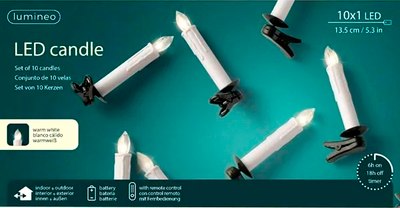Набор светодиодных игрушек Lumineo Свечи беспроводные / 494522 (10шт) - 