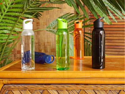 Бутылка для воды Oasis Plain / 823003 (прозрачный/зеленый)