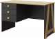 Письменный стол Мебель-КМК Скандинавия 0905.20 3Я (графит/дуб наварра) - 