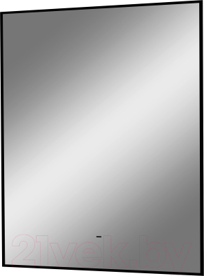 Зеркало Континент Amer Led 60x70 (с бесконтактным сенсором, теплая/холодная подсветка, черная окантовка)