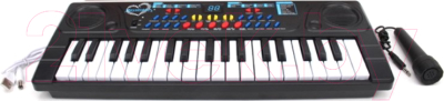 Музыкальная игрушка Наша игрушка Синтезатор / SYL-8201 (черный)