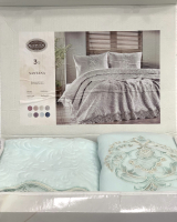 Набор текстиля для спальни Karven Santana Евро / Y855 Mint (ментоловый) - 