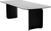 Обеденный стол M-City Nord 240 Marbles KL-99 / 626M04965 (белый мрамор/черный) - 