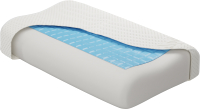 Ортопедическая подушка Mio Tesoro Premium Long Wave Gel 67х43х12/10 (бабл белый) - 