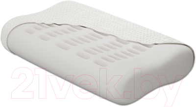 Ортопедическая подушка Mio Tesoro Premium Massage 60х38х12/10 (бабл белый)