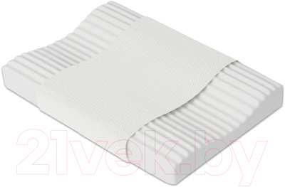 Ортопедическая подушка Mio Tesoro Premium Ribbet 55х35х10/8 (бабл белый)