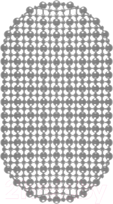 Коврик на присосках Вилина Комфорт 6922 (36x65, серый)