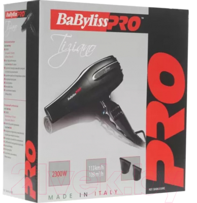 Профессиональный фен BaByliss Tiziano BAB6330RE (черный)