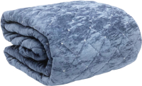 Набор текстиля для спальни Karven Mia Велюр Евро / Y 897 (синий) - 