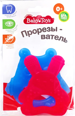 Набор прорезывателей для зубов Baby Toys Зайка и Сова / 02408