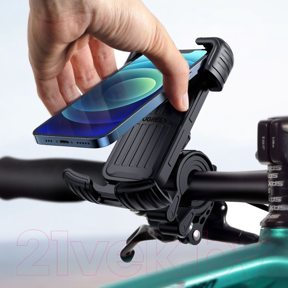 Держатель для смартфонов Ugreen Bike Phone Mount LP494 / 60548 (черный) — фото 5