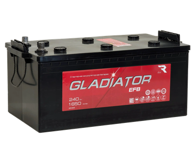 Автомобильный аккумулятор Gladiator EFB Евро 3 (240 А/ч) - 