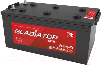 Автомобильный аккумулятор Gladiator EFB Евро 3 (240 А/ч)