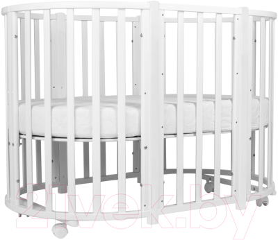Детская кровать-трансформер INDIGO Born 7 в 1 (белый)