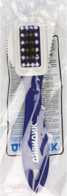 Изображение товара Щетка для обуви Дивидик Тройная для замши и нубука (синий)