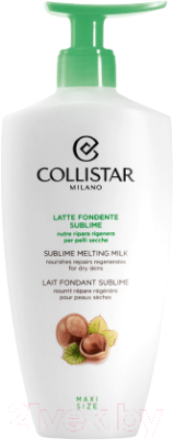 Молочко для тела Collistar Sublime Melting Milk Суперпитательное для сухой кожи с помпой (400мл)