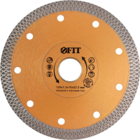Отрезной диск алмазный FIT Профи универсальный 125х1.3х10х22.2 мм / 37432 - 