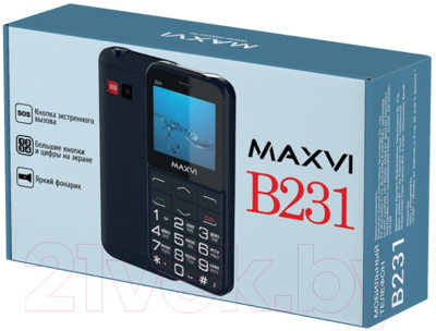 Мобильный телефон Maxvi B231 (синий)