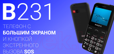 Мобильный телефон Maxvi B231 (синий)