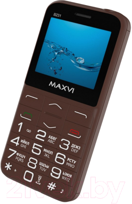 Мобильный телефон Maxvi B231 (коричневый)
