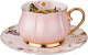 Чашка с блюдцем Lefard Времена года / 275-1081 (розовый) - 