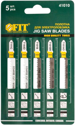 Изображение товара Набор пильных полотен FIT Для электролобзика / 41010