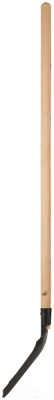 Лопата РОС Совковая с ребрами жесткости с деревянным черенком / 77216 (220x270x1450мм)