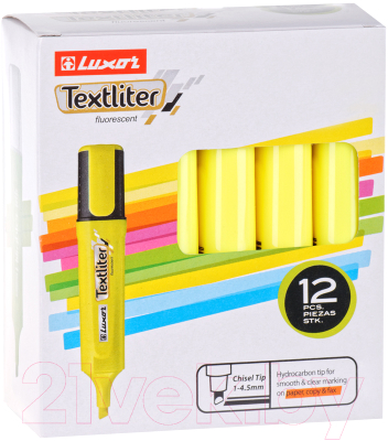 Текстовыделитель Luxor Textliter / 4011 T (желтый)