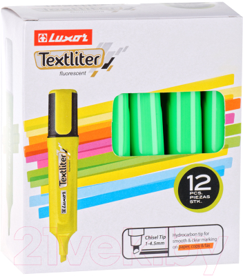 Текстовыделитель Luxor Textliter / 4012 T (зеленый)