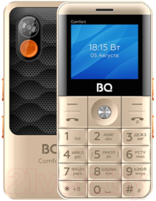 Мобильный телефон BQ BQ-2006 Comfort (золото/черный)