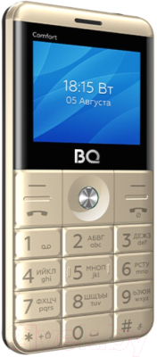 Мобильный телефон BQ BQ-2006 Comfort (золото/черный)