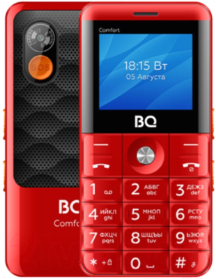 Мобильный телефон BQ BQ-2006 Comfort (красный/черный)