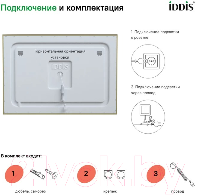 Зеркало IDDIS Zodiac ZOD10T0i98