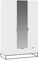 Шкаф ТриЯ Слим комбинированный ТД-369.07.43 3-х дверный (белый глянец) - 