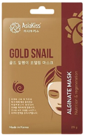 

Маска для лица альгинатная AsiaKiss, Gold Snail Alginate Mask